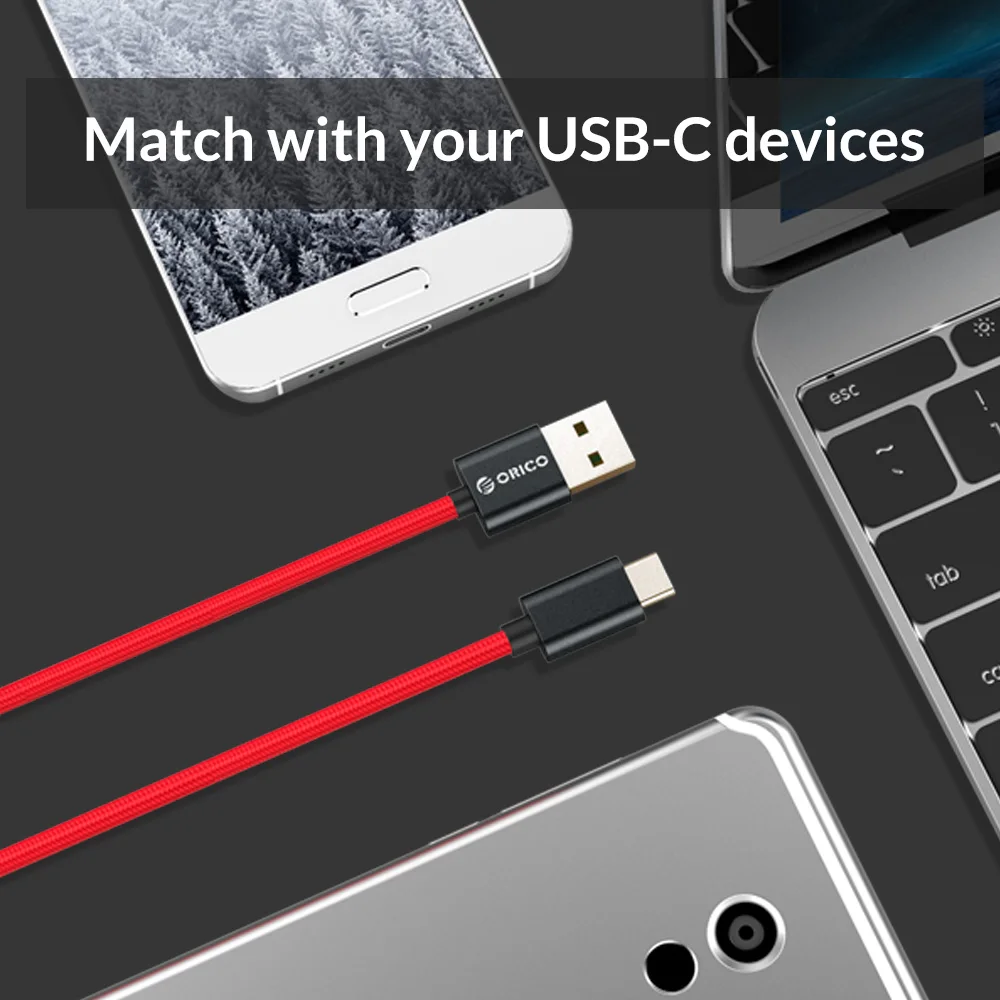 ORICO 5A usb type C кабель для передачи данных и зарядки кабель USB type C зарядное устройство для Xiaomi huawei