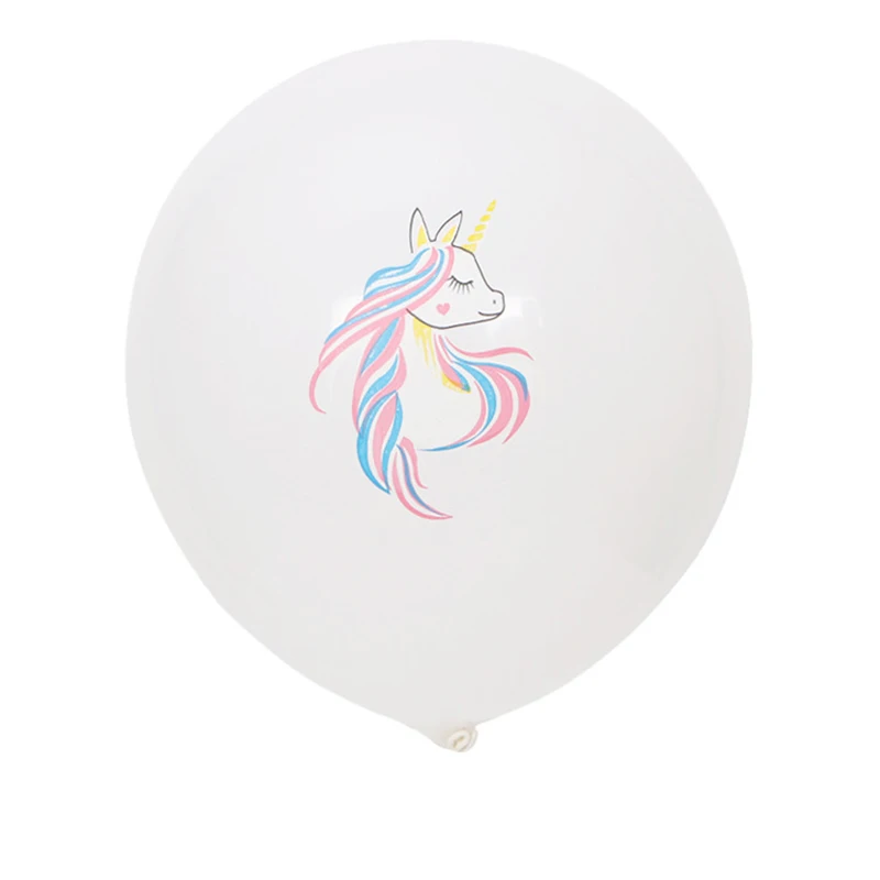 10 шт./лот, воздушные шары в виде единорога, вечерние латексные шары, Детские Мультяшные животные, лошадь, Плавающий глобус, украшение для дня рождения