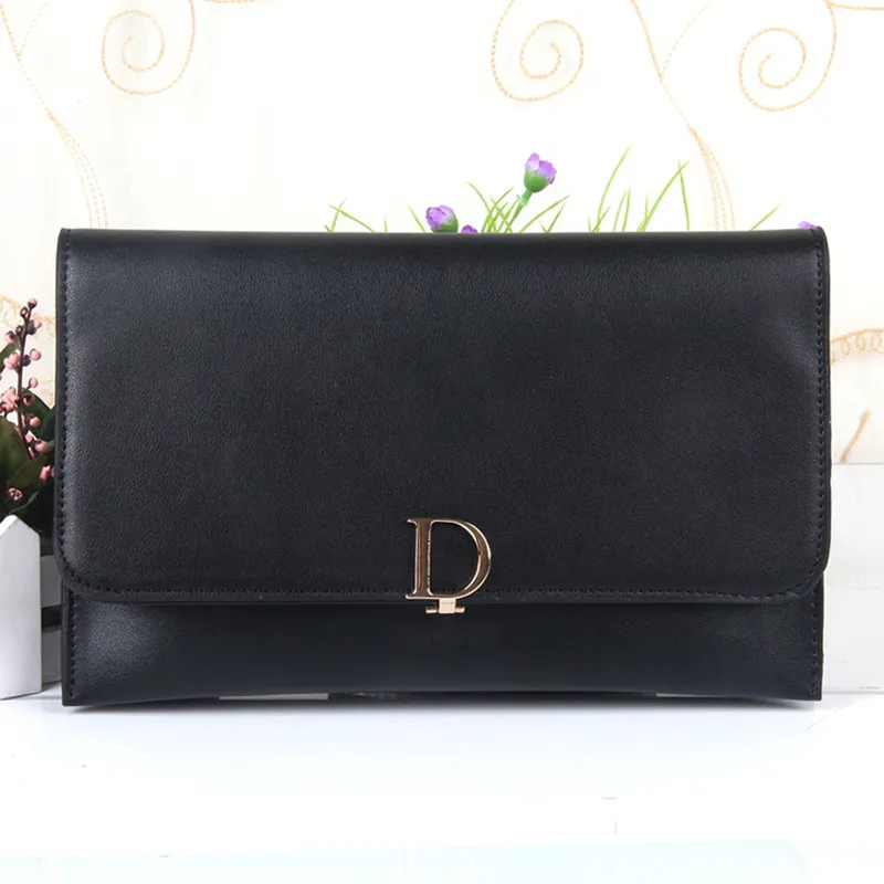 

High Quality Black Fashion PU Women Shoulder Bag Clamshell Shell Bag Handbag Crossboday Messenger