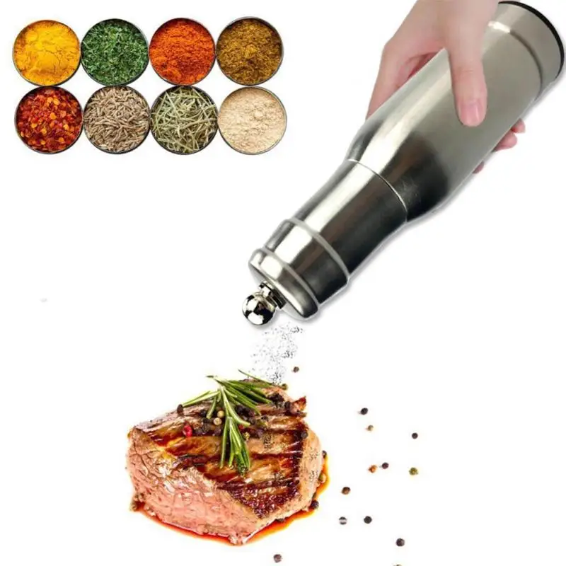 Manual Spice Grinder Stainless Steel Salt Pepper Grinder BBQ Spice