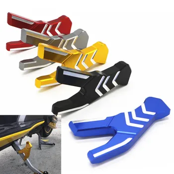 

Fast Shipping Motorcycle CNC Parking Kickstand Foot Side Stand Plate For KYMCO AK550 AK 550 Motorcycle CNC Side column auxiliary