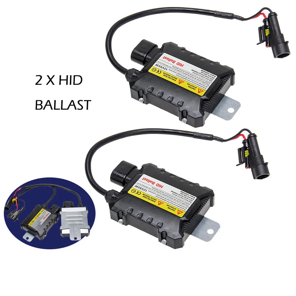 2 шт. 55Вт HID Xenon комплект H1 H3 H4 H7 H8 H9 H10 H11 H13 тонкий балласт ксенона светильник