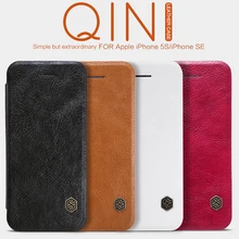 Original Nillkin Qin Series Cell Phone Leather Cases Bag for iPhone 5 5S 5SE Luxury Leather