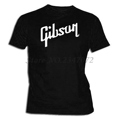 Camiseta Gibson XXL- XL- L- M- S-размеры гитар музыкальный акустический футболка мужская