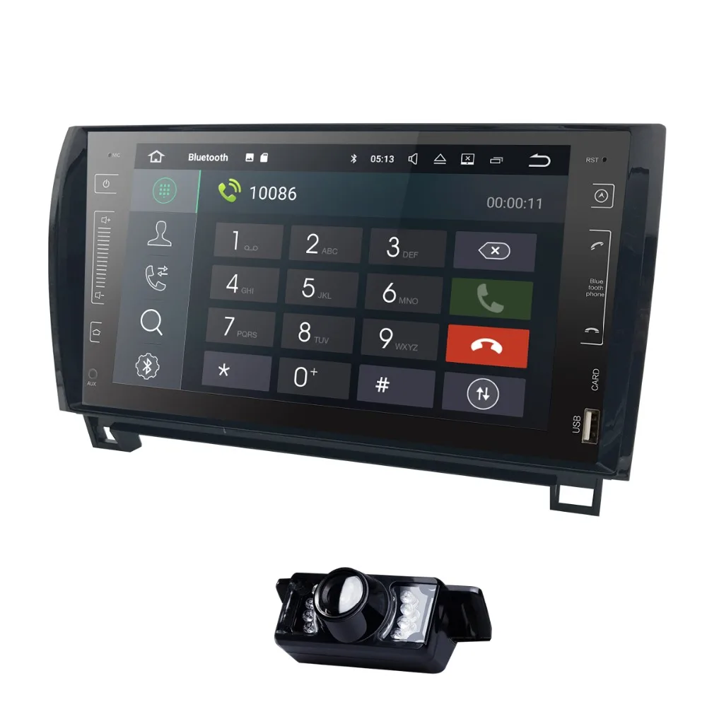 Discount 9" Quad-Core Android 8.1 Car Radio Head Unit Stereo GPS Sat Nav DAB+ for Sequoia /Tundra 4