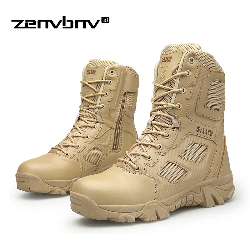 Winter Army Boots Mens Military Tactical Desert Boot Shoes Men Autumn Breathable Snow Ankle Boots Botas Tacticos Zapatos