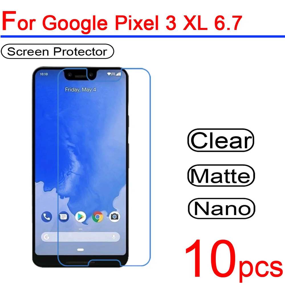 10 шт. ультра чистый ПЭТ мягкий для Google Pixel 1 2 3 XL ЖК экран Защитная крышка 1/2/3