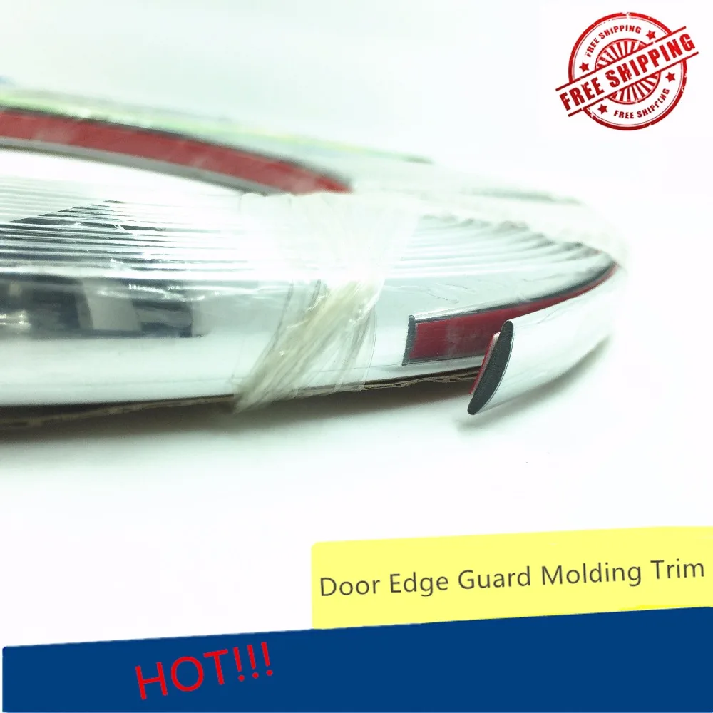 

12mm 15meters Exterior Chrome Strip Car Styling Bumper Body Strip Car Cover Auto Grill Trim Sticker Protector Self Adhesive