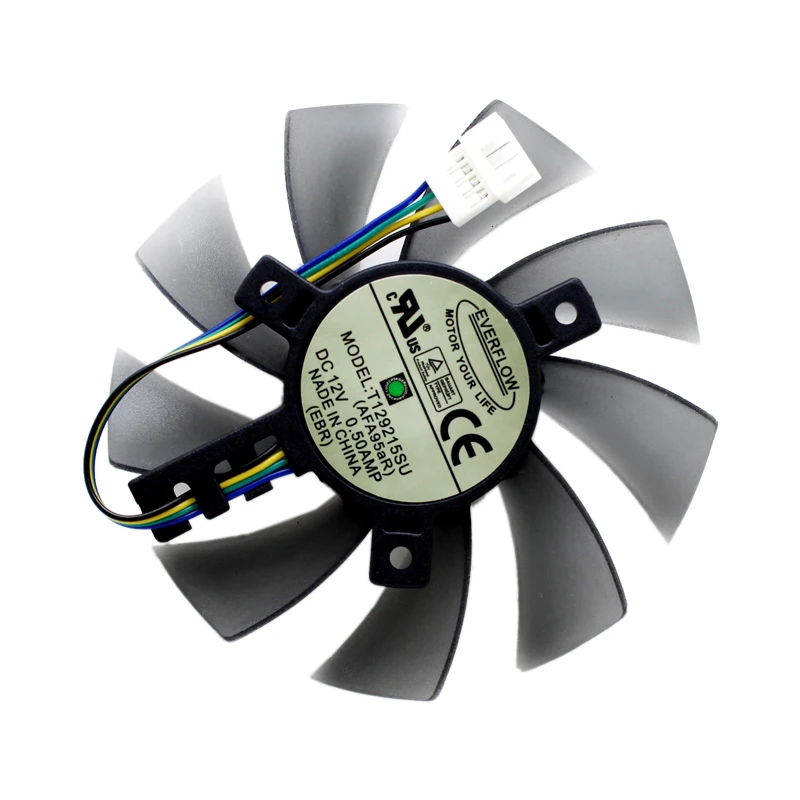 New 85mm T129215SU Cooling fan Replace For ASUS MSI Gigabyte P106 GTX 1060 960 RX 480 460 570 580 R9 290X Video Card Cooler Fan | Fans  Cooling -32899583656
