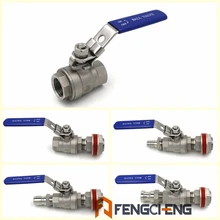 Домашний чайник для пивоварения, шаровой клапан, набор 304, нержавеющая сталь, 1/2 дюймов, NPT, полный порт, оборудование для пивоварения