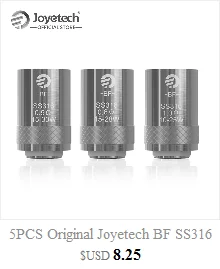 FR склад Joyetech BFHN катушка 0.5ohm MTL головка используется для eGo AIO ECO/ECO D16 замена катушки низкая мощность электронной сигареты