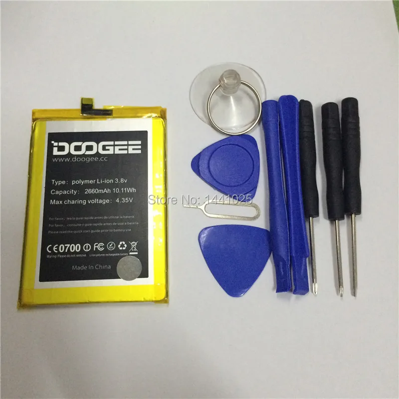 

2 pieces / lot for DOOGEE F5 battery 3000mAh Long standby time Mobile phone battery High quality DOOGEE Mobile Accessories