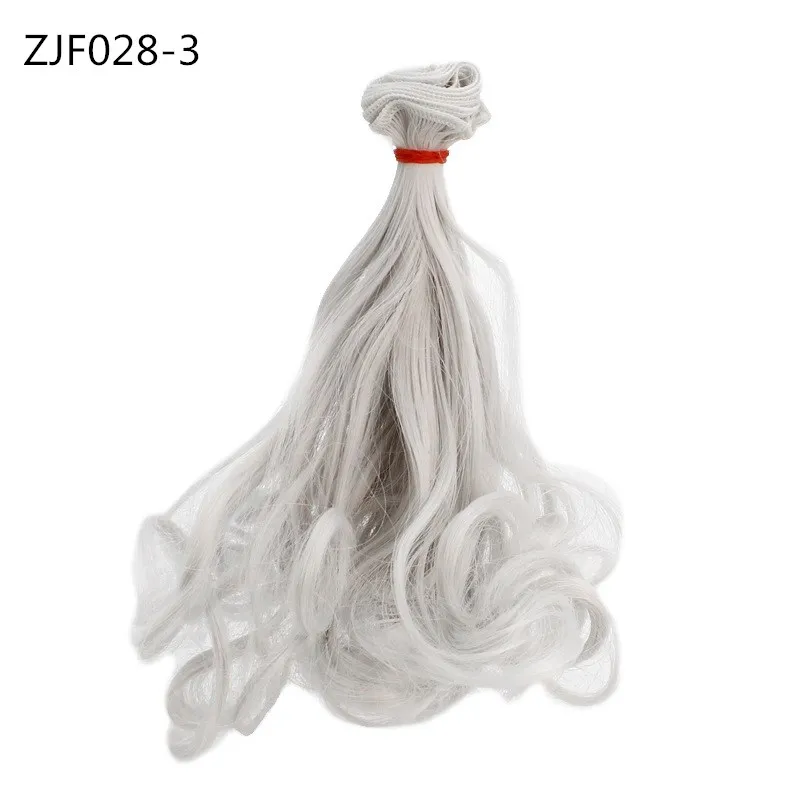 Hair For Dolls 15cm*100cm Long Curly BJD Wigs BJD Dolls Accessories Synthetic Pear Flower Tresses for Toys For Girls