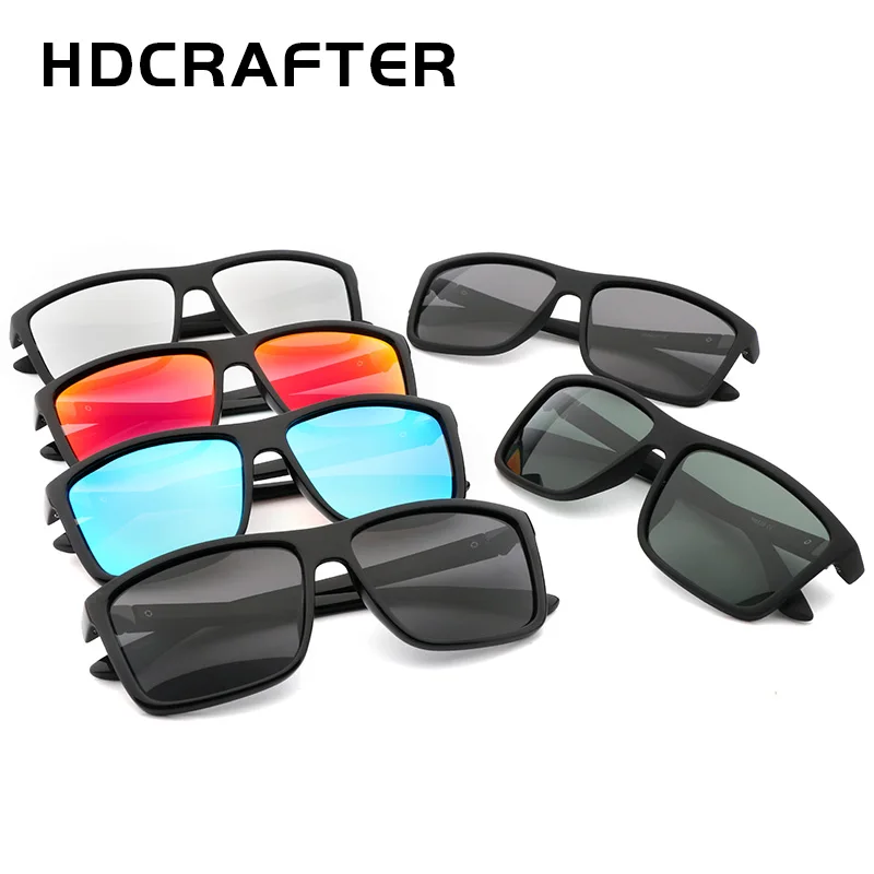 HDCRAFTER, поляризационные солнцезащитные очки, мужские, для вождения, солнцезащитные очки для мужчин, UV400, модные, Ретро стиль, квадратные, солнцезащитные очки
