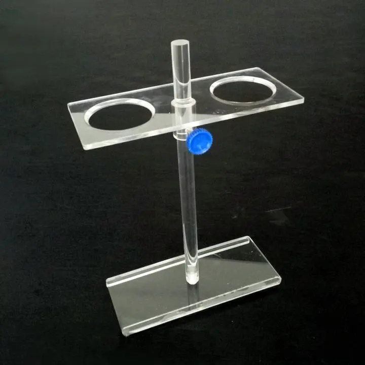 1Piece/lot Hole Dia 55mm 2holes Organic glass funnel stand, funnel rack