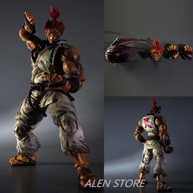 

ALEN PLAY ARTS KAI Street Fighter IV 4 Gouki Akuma PVC Action Figure Collectible Model Toy