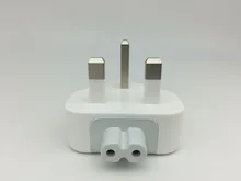 LYBALL UK Converter Travel Power Plug Charger Adapter AC Detachable Connector Electrical Duck Head for Apple iPad iPhone MacBook