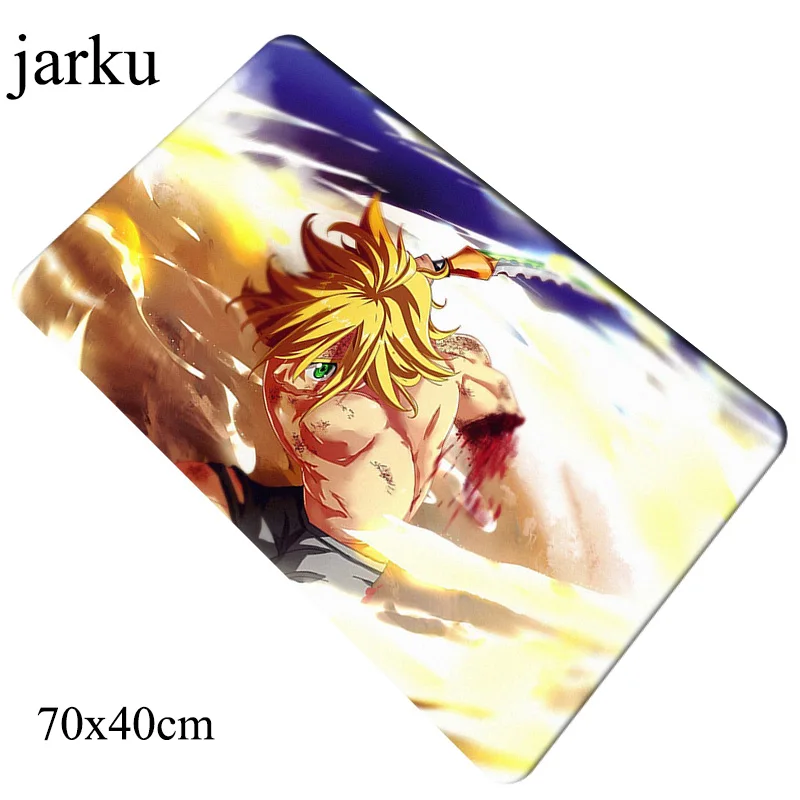 Size 700x400x3mm Nanatsu no taizai коврик для мыши 700x400x3 мм гелевая компьютерная мышь игровой мат геймпад пк геймер подарок игровой коврик для мыши офисный коврик для мыши - Цвет: Size 700x400x3mm