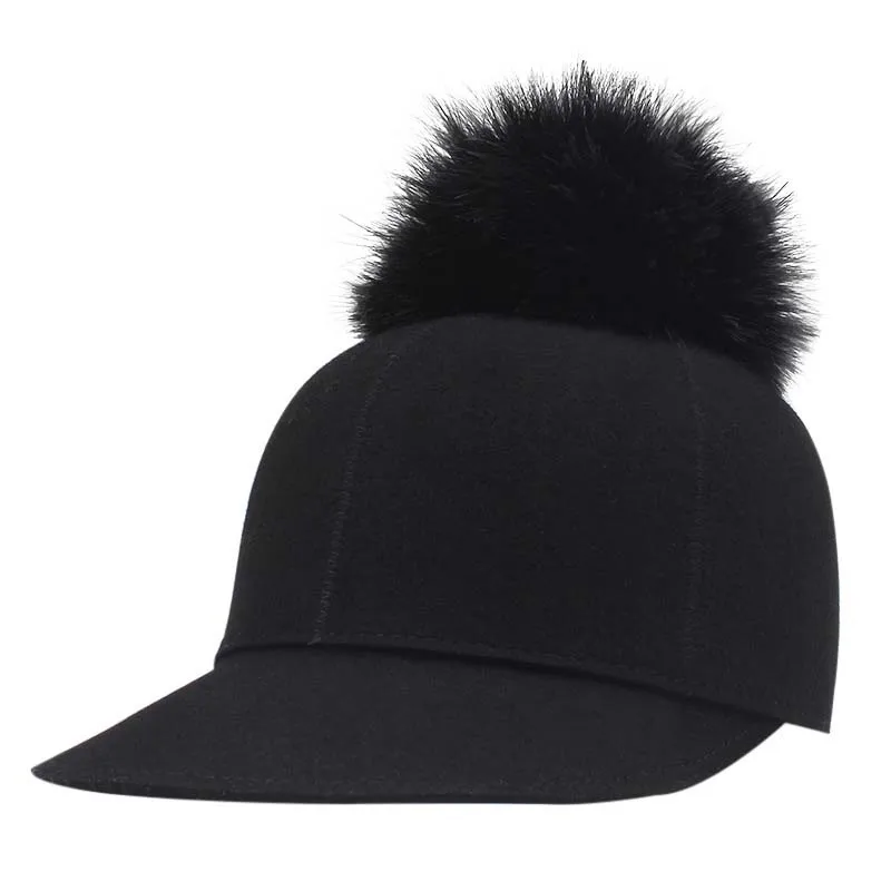 felt ball cap