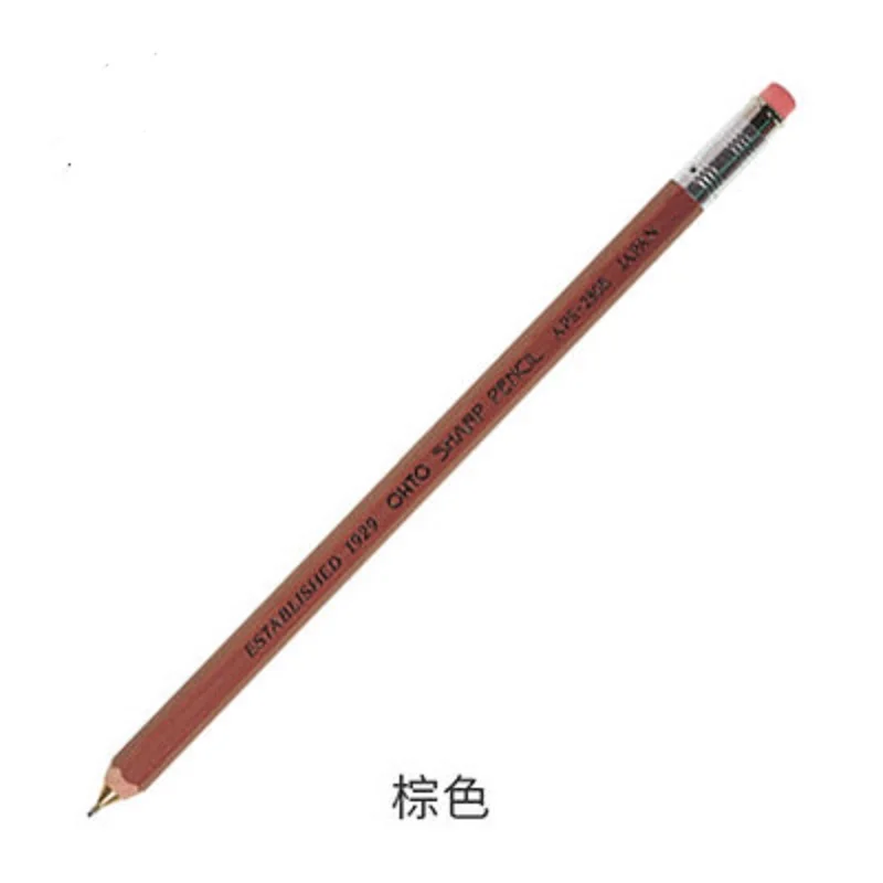 

Wood rod hexagonal rod automatic pencil hand-painted sketch student examination dedicated 0.5mm 2pcs/lot