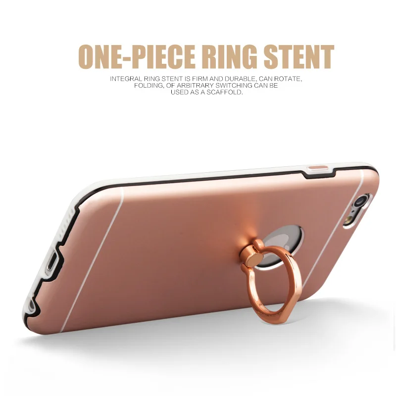 2016 Newest Fashion Ring Buckle Phone Shell Stents For iphone 6s Protective free shipping |