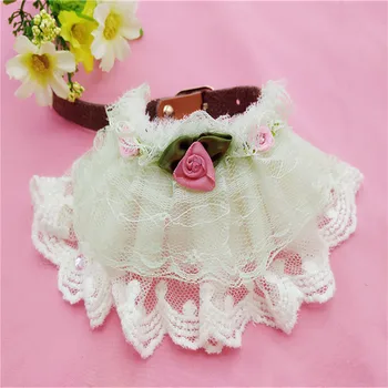 

Luxury Pearls Pet Dog Collar White Black Beaded Walking Jogging Collars for Small Medium Size Dog Cat Drop Shipping
