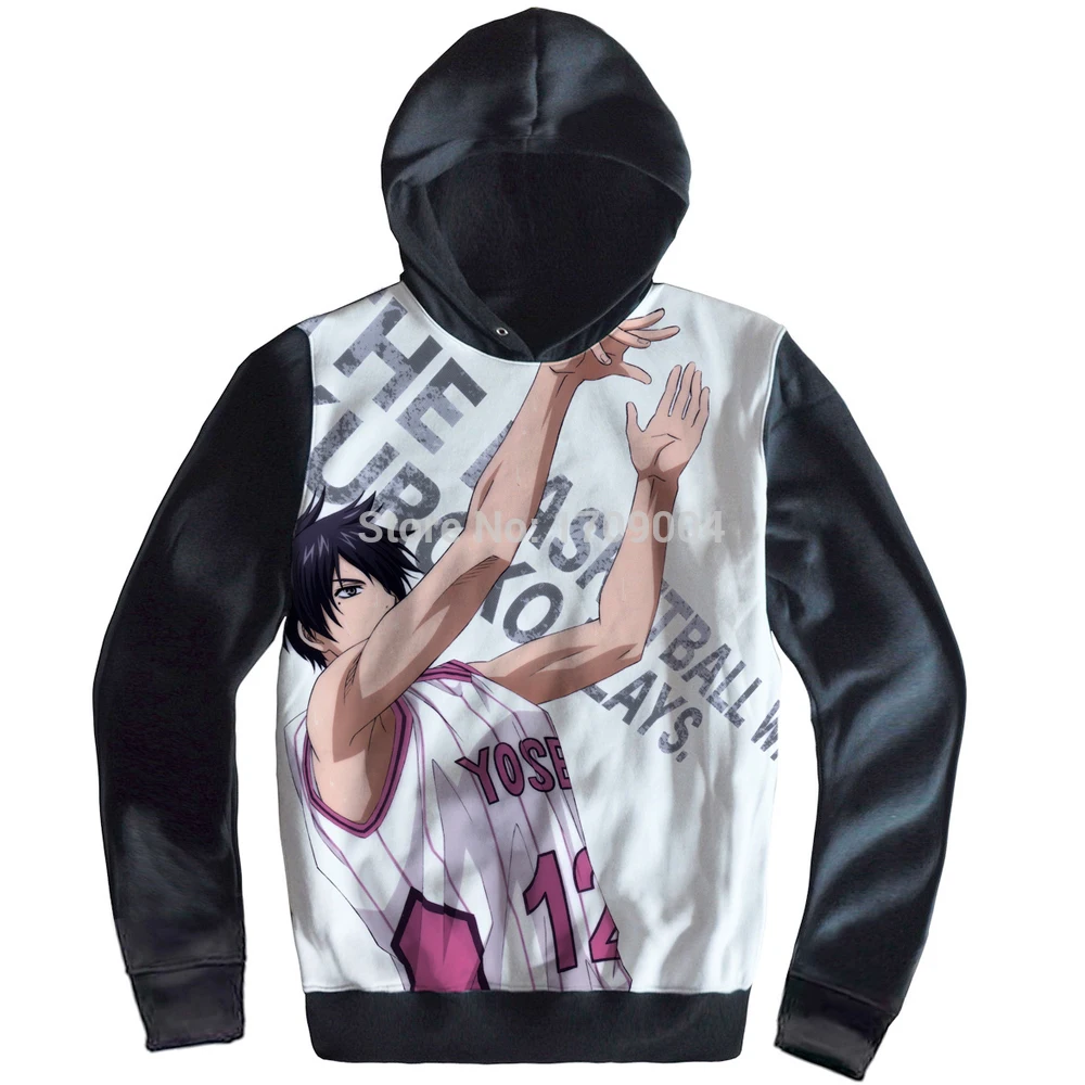 Free Shipping Anime Manga Kuroko No Basket Thick Sweatshirt Hoodies Men