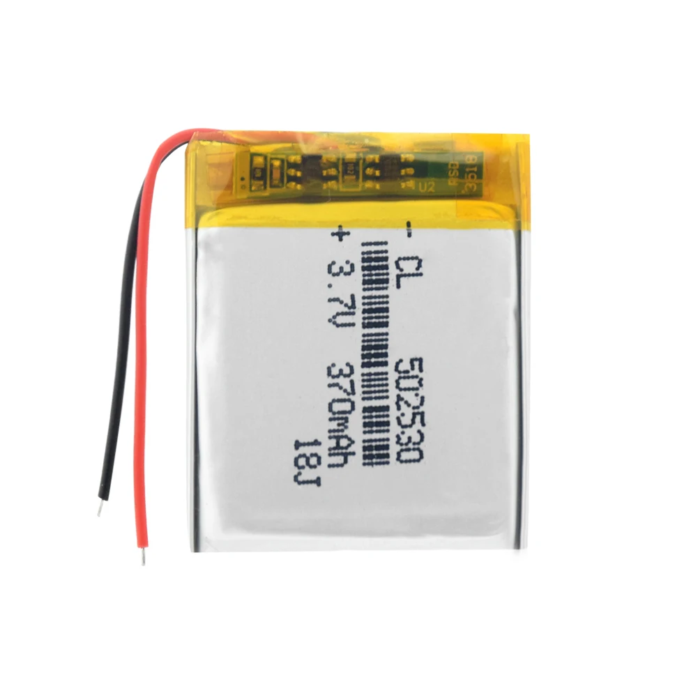 Перезаряжаемая батарея 3,7 в 370 мАч 502530 литий-полимерная литий-ионная батарея Lipo cells для смарт-часов MP3 MP4 игрушка GPS автомобиль