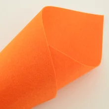 Новое поступление, войлочная ткань, прошитая для фотографического фона, салфетки, яркий оранжевый цвет, толщина 1 мм, сумки для обуви, полиэстер