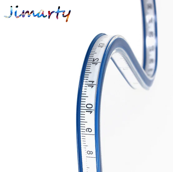 

1pc 30/40/50/60cm Flat spline Arc curve ruler sleeve cloth tool Plotting soft feet Foot snake for Engineering drawing DM021