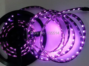 

[Seven Neon]Free shipping 5meters 5050 IP65 waterproof 60leds/meter built-in IC purple light led smd strip,led meteor strip