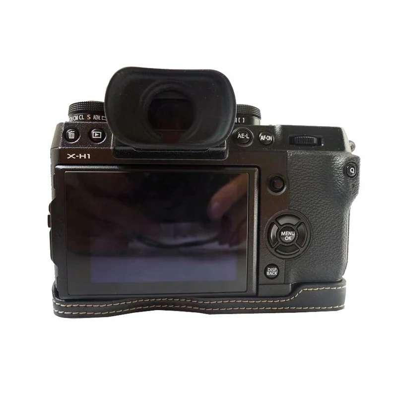 Полукорпус из искусственной кожи чехол для камеры Fujifilm XH1 Fuji x h1 с отверстием