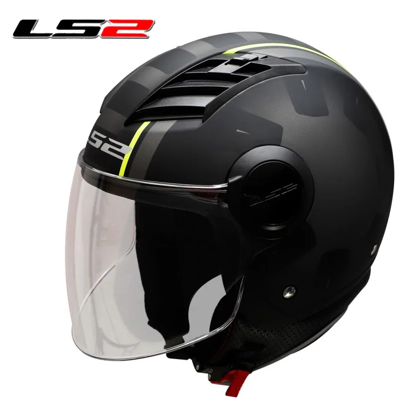 LS2 Половина лица шлем мото rcycle шлем casco moto capacetes de moto ciclista capacete 562 - Цвет: 12