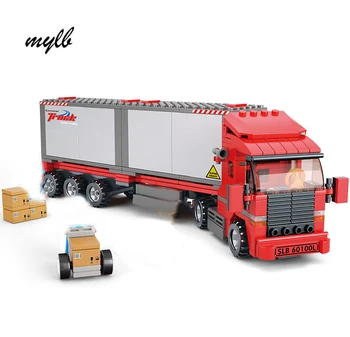 

mylb model building kits compatible city truck 520 3D blocks Educational model & building toys hobbies for children