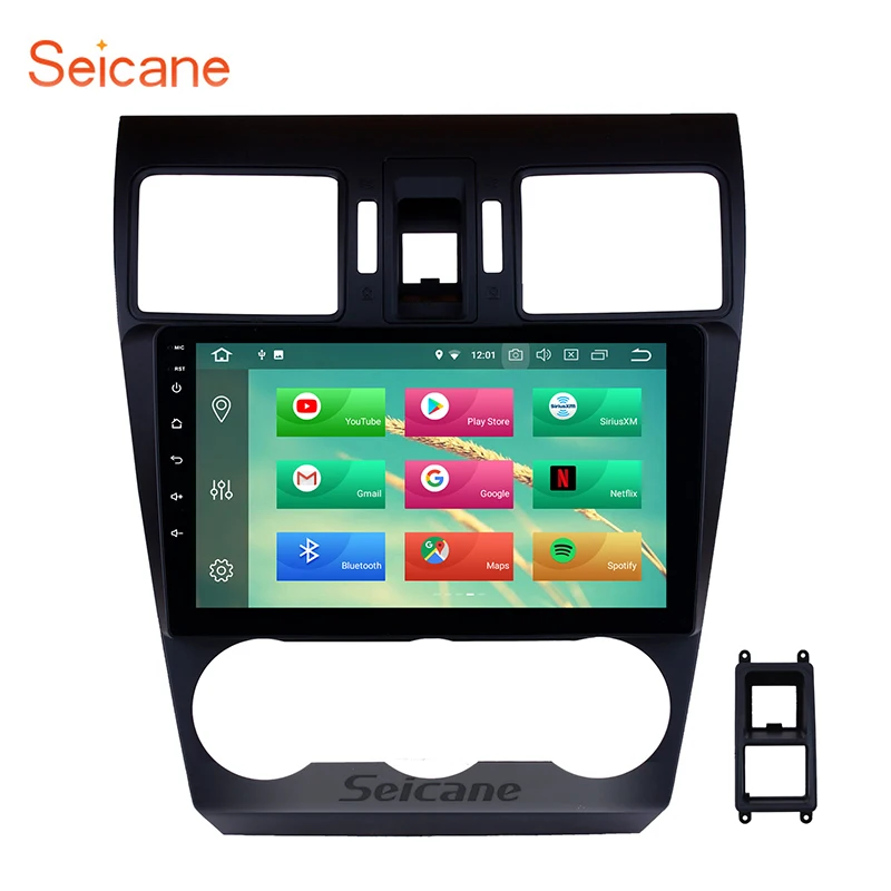

Seicane 9 inch HD Android 8.0 2DIN FM Radio GPS Navigation for 2014 2015 2016 Subaru Forester Support 3G WiFi Bluetooth TPMS OBD