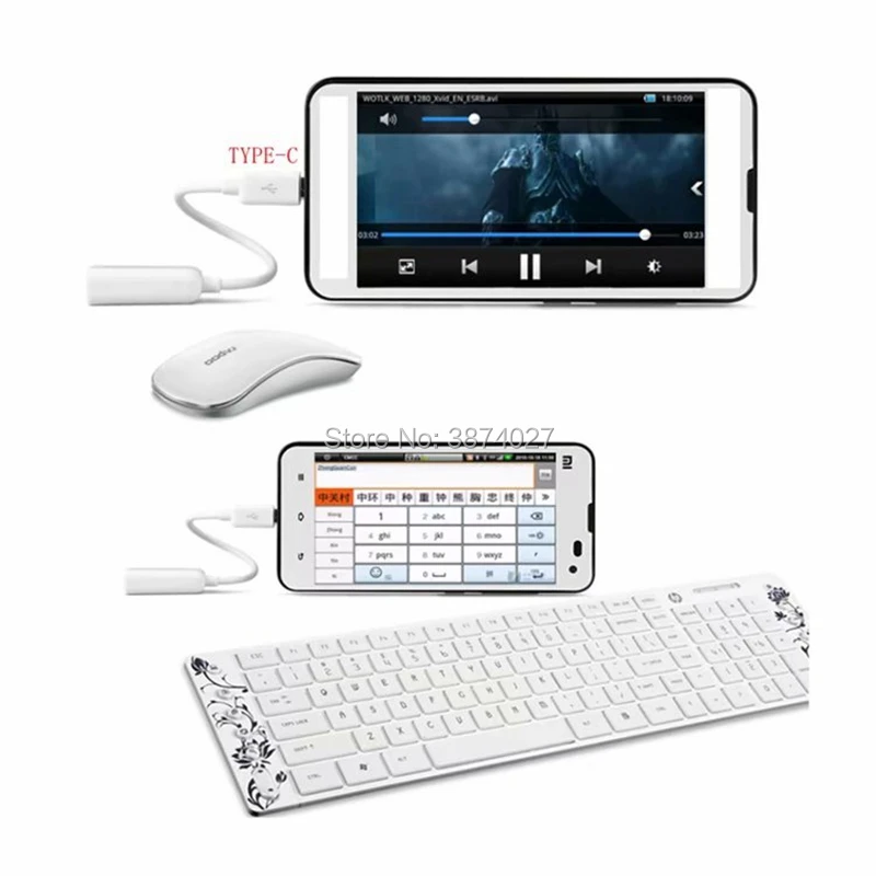 Адаптер CT2 Type C OTG для кабеля USB кабель передачи данных 10 см MacBook удлиненная U