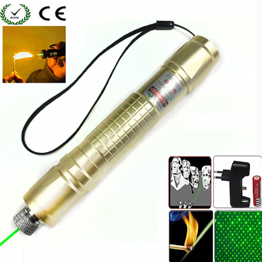 Hunting Green Laser Pointer 532 nm 10000m Hang type Lazer Pen Long