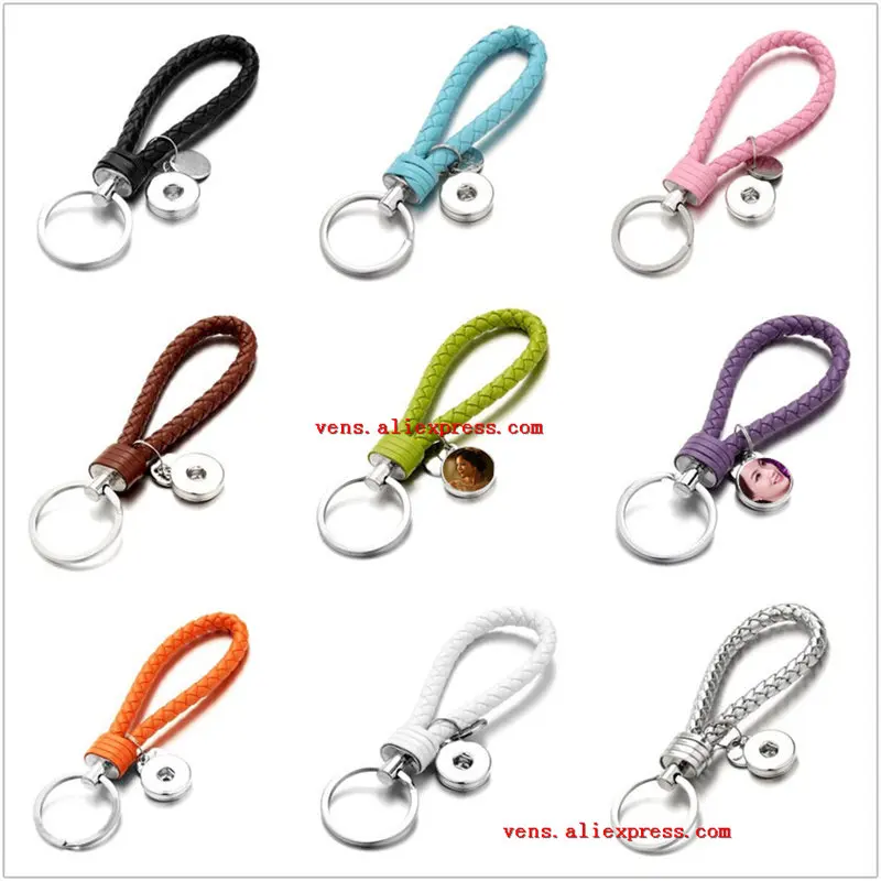 

sublimation button blank keychains rope key ring hot transfer printing custom jewelry blank consumables 9colours 20pieces/lot