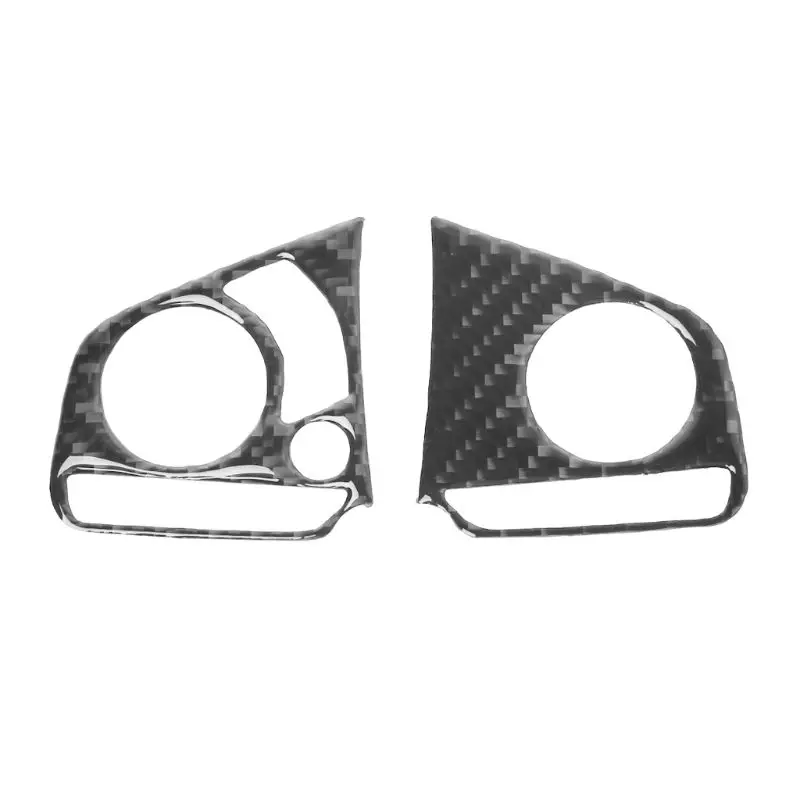 

2pcs Carbon Fiber Car Steering Wheel Panel Cover Trim Decoration For Honda Civic 2016 2017 Automobiles Interior Mouldings