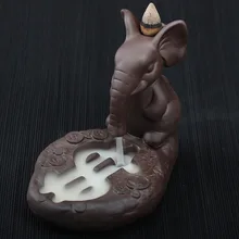 Классический ручной работы Керамические конусы курильница с держателем слон конусные благовония для курильницы Керамика курильницы для аромотерапии Творческий Декор