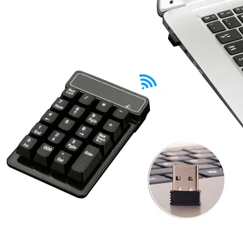 

New Waterproof Mini 19-Keys USB 2.4G Wireless Number Pad Keypad Numeric Keyboard For Laptop Notebook
