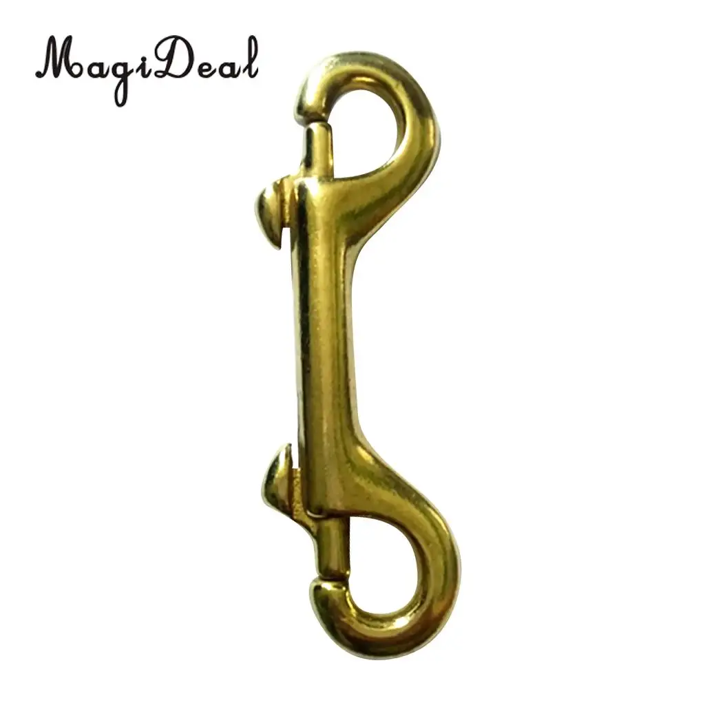 MagiDeal Solid Brass Double Ended Bolt Snap Hook Key Holder Key Chain 3-1/2'