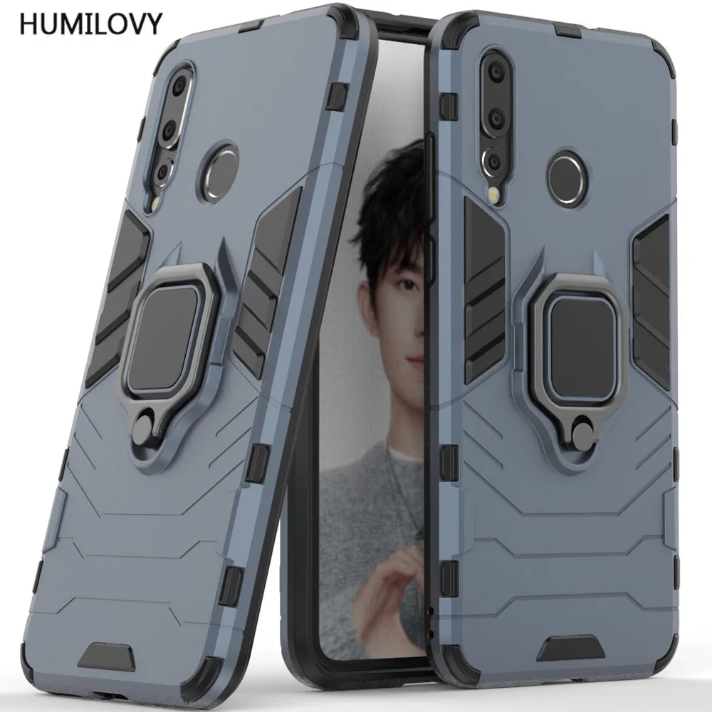 

For Huawei Nova 4 Case for Capa Huawei Nova4 Cover Car Magnetic Bracket Finger Ring TPU+PC Armor Cover for Huawei Nova 4 Coque