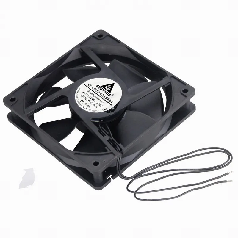 2 Pcs Gdstime 120*120*25mm Electric Cooling Fan AC 110V 115V 220V 230V 240V EC Motor Cooler 12cm 2700RPM 12025B 120mm x 25mm | Компьютеры
