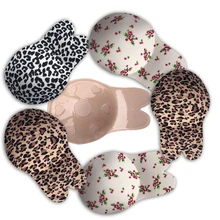 Сексуальный Леопардовый женский силиконовый невидимый бюстгальтер без бретелек, поддерживающий бюстгальтер, женский бюстгальтер с пуш-ап, бюстгальтер с открытой спиной, клей для груди
