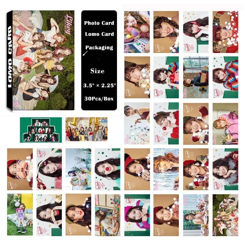 30pc Kpop Twice Album Likey Self Made Paper Lomo Card Photo Card Poster Hd Photocard Fans Gift Collection Jewelry Findings Components Aliexpress