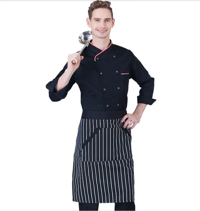 2017 Real Sale Men's Long Sleeve Chef Uniform Western Restaurant And