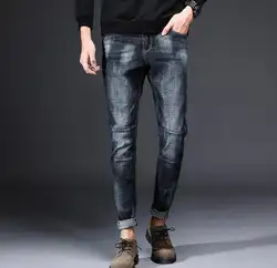 Скидка Лидер продаж Прямые мужские джинсы повседневные весенне-летние стили