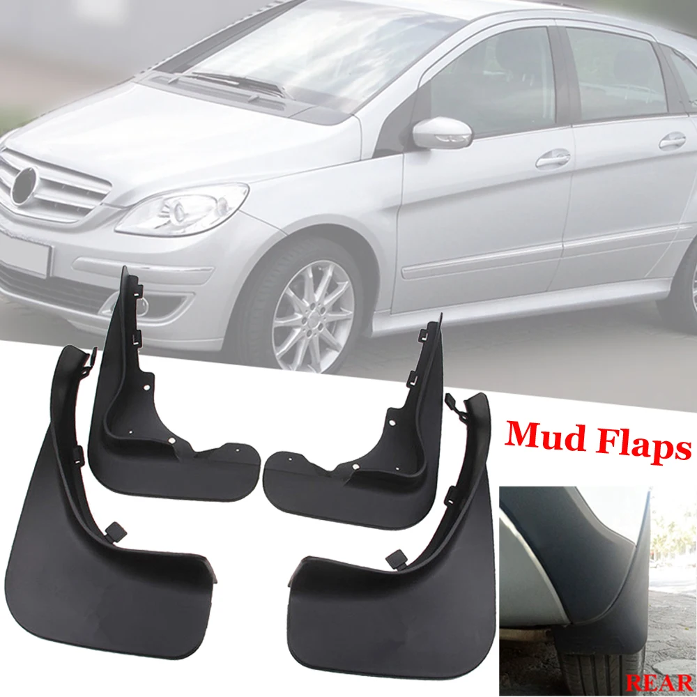 Для Mercedes Benz B-Class 2006-2011 W245 Брызговики черный 4 шт./компл. ABS Пластик доступа заменяет Брызговики последняя