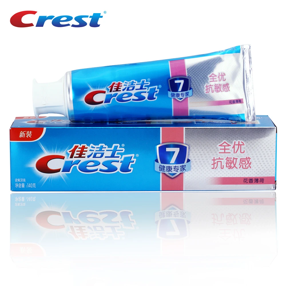 

Crest White Pro Health Full Anti-sensitive Toothpaste Teeth Whitening Tooth Paste Floral Mint Squeezer Toothpaste 140g